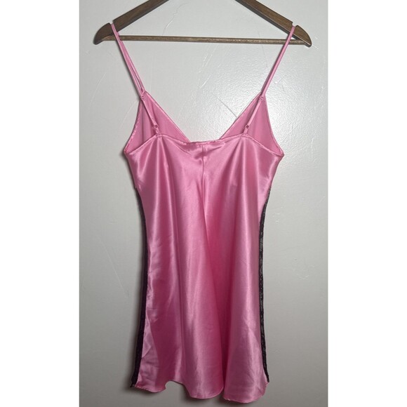 Victoria's Secret Pink Slip Dress Cami Baby Doll Black Lace Women's Size Medium - Picture 4 of 12